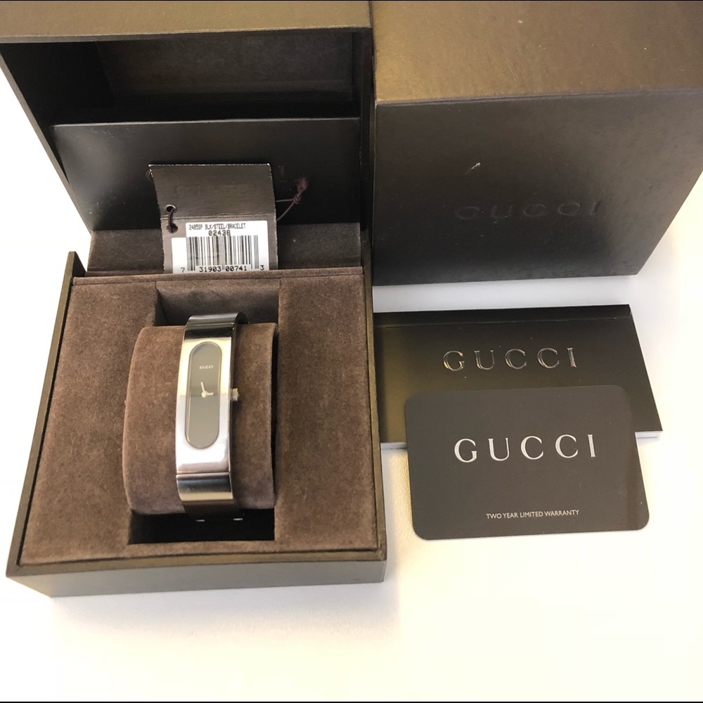 Authentic Gucci bangle watch